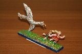 «Гуси-лебеди» (скульптурно-декоративная композиция). Куракина Ольга 4 года.