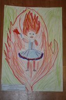 Беляева Саша, 6 лет «Огневушка-поскакушка»